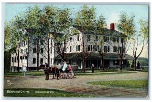 Bennington Vermont Postcard Wallomsac Inn 1910 Vintage Antique Raphael Tuck Sons