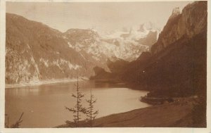 Alpine part of Upper Austria vintage scenic photo postcard