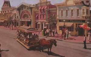 Disneyland Anaheim The Upjohn Pharmacy Main Street Chrome Postcard 09.00