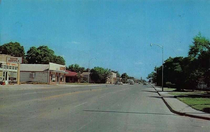 Abilene TX Butternut Street Auto Supply & Furniture Store Postcard