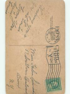 Divided-Back EASTER CHICK SCENE Cute Postcard AA0782