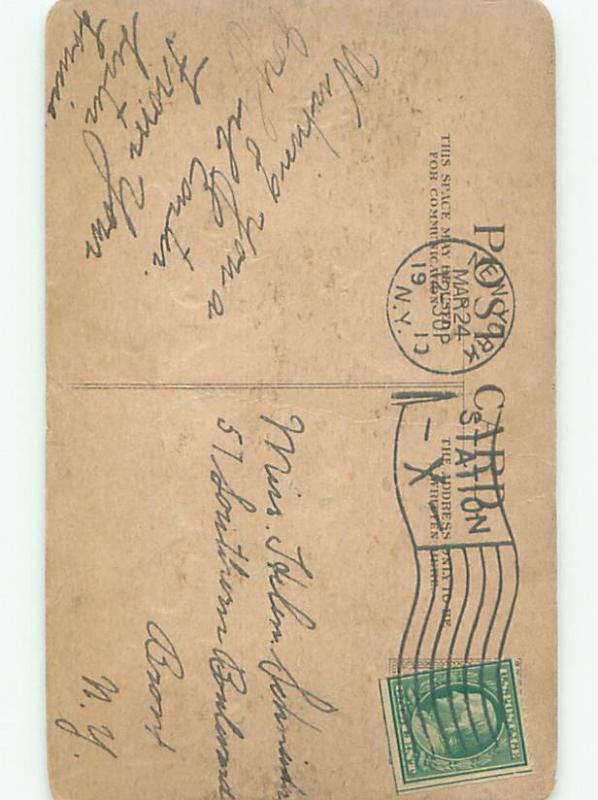 Divided-Back EASTER CHICK SCENE Cute Postcard AA0782