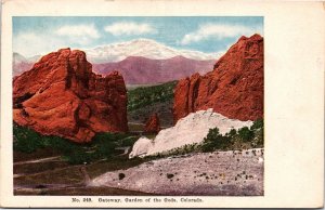 Postcard CO Garden of the Gods - Gateway