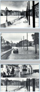 3 Postcards FIRENZE, Florence ITALY ~ Flood STREET SCENES April 1966 ~ 4x6