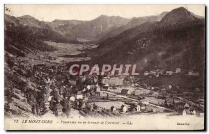 Old Postcard Le Mont Dore Panorama seen from the road Clermont