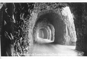 Mitchells Point Tunnel Columbia River Highway Oregon OR~RPPC Real Photo Postcard