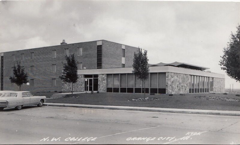 Postcard RPPC NW College Orange City Iowa IA