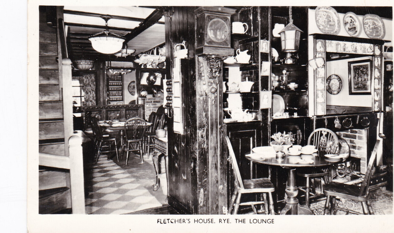 England Rye Fletcher's House The Lounge Real Photo Europe United