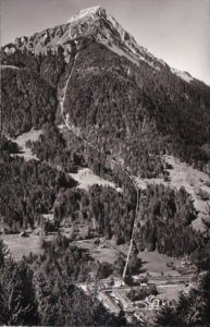 Switzerland Niesenbahn-Trace mit Talstation und Kulm Photo