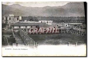 Postcard Old Scuola dei Gladiatori Pompei