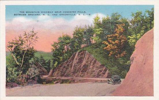 South Carolina Greenville The Mountain Highway Near Contestee Falls Between B...