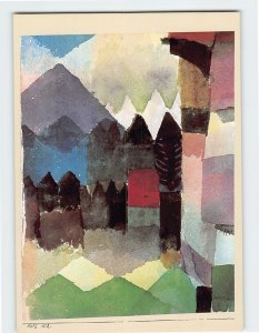 Postcard The garden of Franz Marc By Paul Klee, Lenbachhaus, Munich, Germany