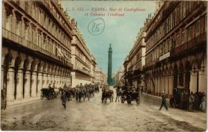 CPA PARIS 1e - Rue Castiglione et Colonne Vendome (77052)