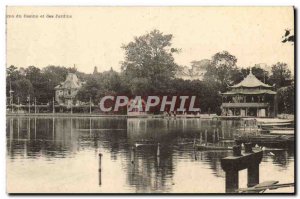 Old Postcard Panorama Casino and gardens