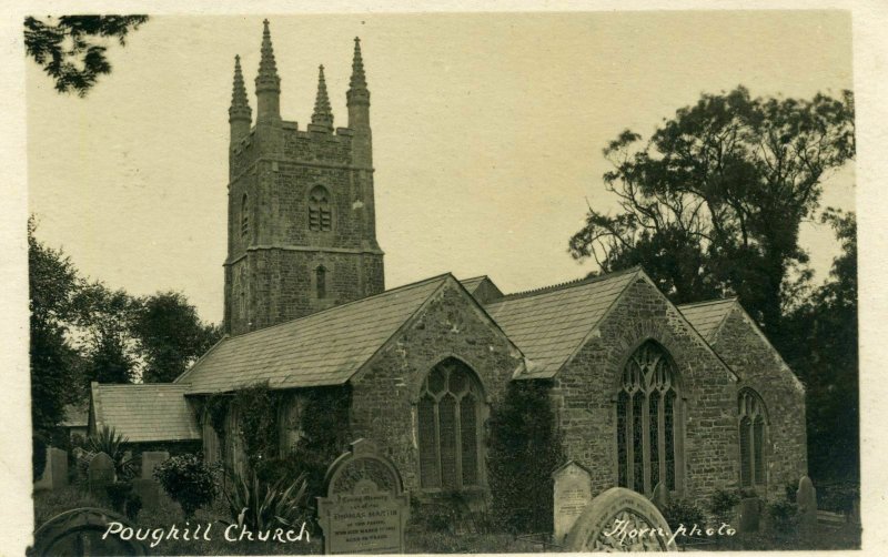 Thorn. Photo Postcard 'Poughill Church'