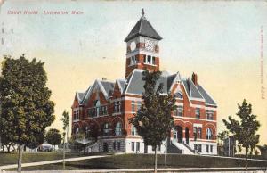 Ludington Michgan Court House Exterior View Antique Postcard J75113