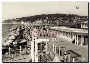 Modern Postcard Deauville Beach Fleurie Overview of the Beach and the City