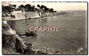 Old Postcard La Bernerie En Retz Beach of Patorie