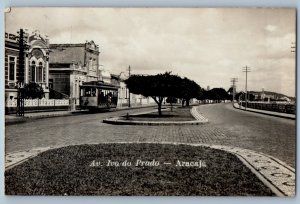 Aracaju Sergipe Brazil Postcard Avenue Ivo do Prado 1940 Vintage RPPC Photo