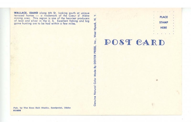 ID - Wallace. 6th Street looking South ca 1956