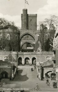 Sweden - Halsingborg. Karnan Terrace and Tower.  *RPPC