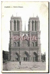 Old Postcard Paris Eglise Notre Dame