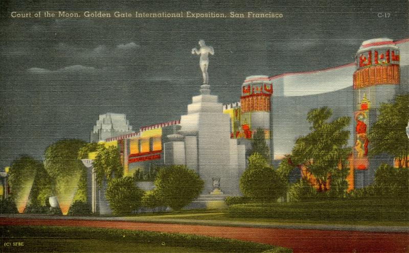 CA - San Francisco, 1939-40. Golden Gate International Exposition. Court of t...