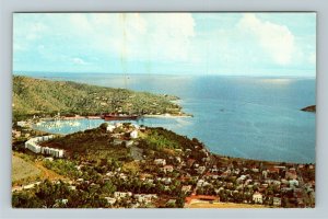 St Thomas US VI-Virgin Islands, Charlotte Amalie Harbor Chrome Postcard