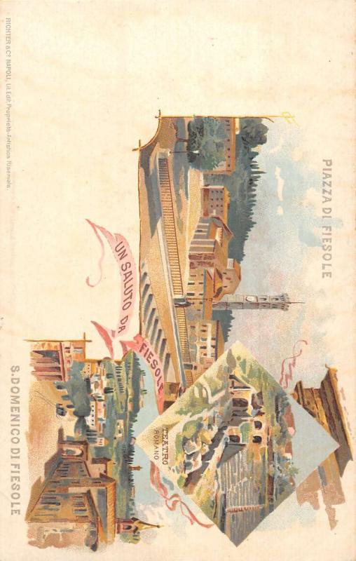 Fiesole Tuscany Italy Un Saluto da scenic views landmarks antique pc Y15775