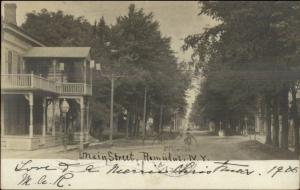 Romulus NY Main St. c1905 Real Photo Postcard