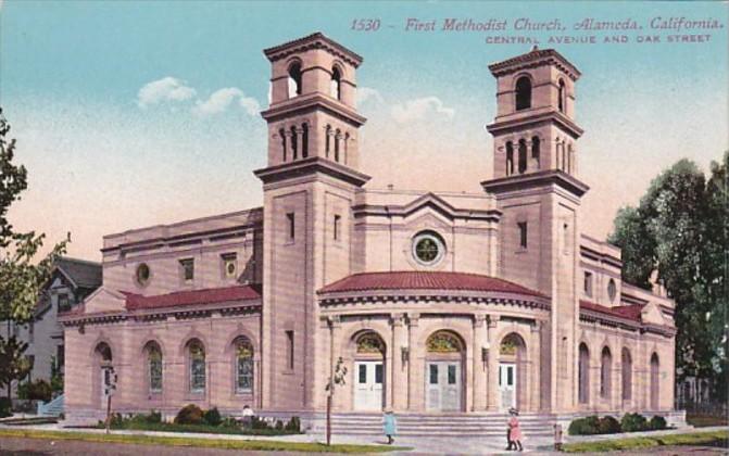 California Alameda First Methodist Church Central Avenue and Oak Street