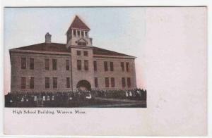 High School Warren Minnesota 1910c postcard