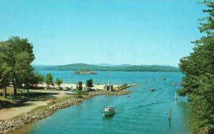 Vintage Postcard Endicott Rock M/V Mt. Washington Winnipesaukee New Hampshire NH