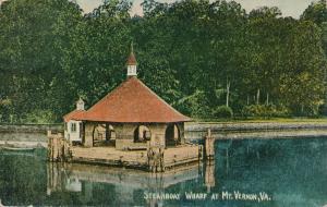 Steamboat Wharf at Mount Vernon VA, Virginia - pm 1914 - DB