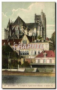 Old Postcard Auxerre The Cathedral Church of Saint Etienne L & # 39Abside