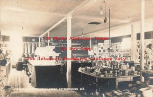 NH, Peterborough, New Hampshire, RPPC, Goodnow & Derby General Store Interior