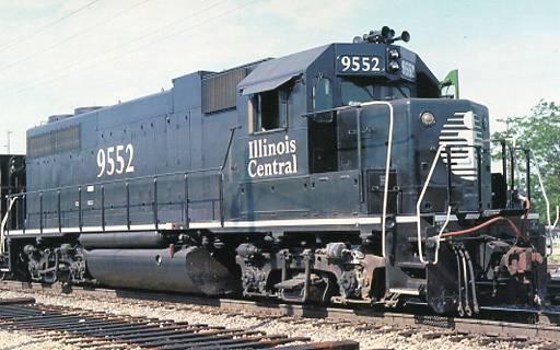 Railroads, Train - Illinois Central #9552   railroadcards.com