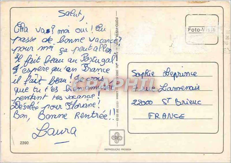 Modern Postcard At the beach Fishing