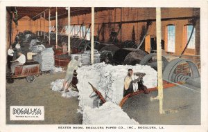 DR2/ Bogalusa Louisiana Postcard Beater Room Paper Company Factory c30s