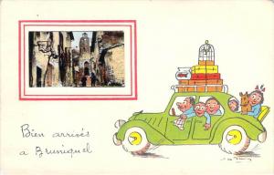 82 - Bruniquel - Bien arrivés à Bruniquel (illustrateur) (photo de Brunique...