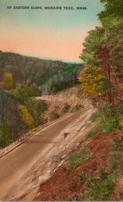 Massachusetts Mohawk Trail Up Eastern Slope Handcolored