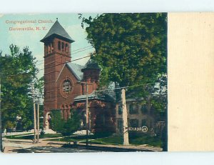 Divided-back CONGREGATIONAL CHURCH Gloversville New York NY AD1297@