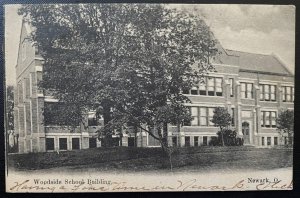 Vintage Postcard 1907 Woodside (Elementary) School Building, Newark, Ohio (OH)