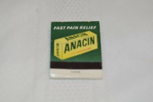 Anacin Dristan Advertising 20 Strike Matchbook