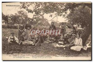 Postcard Old Wine Harvest Bourbonnais TOP