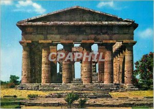Postcard Modern Paestum East Front of the Temple of Neptune