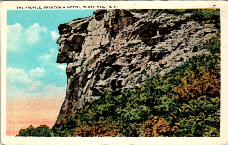 Old Man of the Mountains,Franconia Notch,White Mts,NH BIN