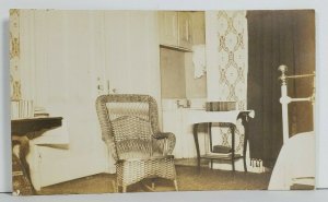 Rppc Interior Room View Early 1900s Real Photo Postcard O1