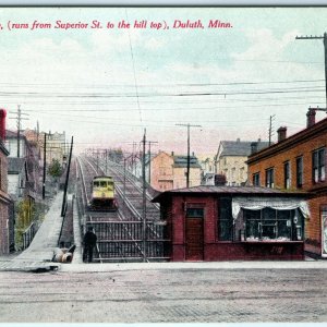 c1910 Duluth Railway Litho Photo Yankee Doodle Girls Sign Downtown Main St A18