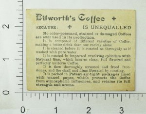 Dilworth's Coffee, Kids Riding Donkey's on Back Victorian Trade Card P114 